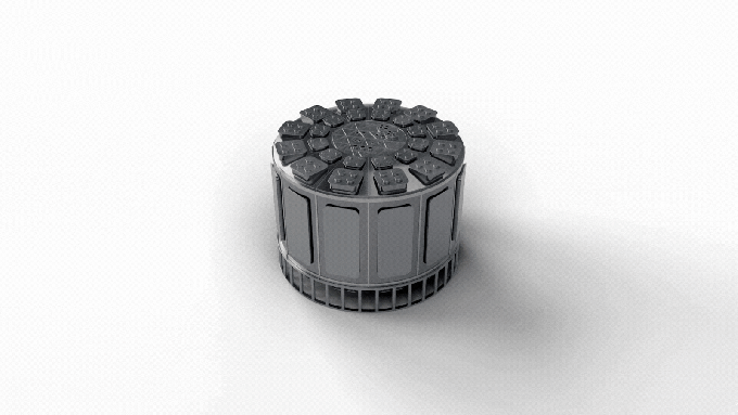 انیمیشنی نحوه نگهداری راکتور Helios شرکت Thea Energy را نشان می‌دهد.